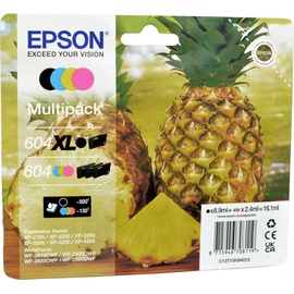 Epson 604XL Ananas schwarz + 604 Ananas CMY ab 47,18 € im Preisvergleich!