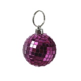 MARELIDA Weihnachtsbaumschmuck Discokugel Spiegelkugel Baumkugel D: 5cm pink