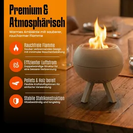 edenoutdoor Feuerschale Ø 22 cm Beige