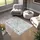 Tectake Aliya Kurzflorteppich 120 x 170 cm Grau