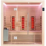 AWT Infrarotkabine Infrarotsauna E1250B-IR , Hemlock, 180x110, 6kW TheWall