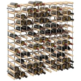 vidaXL Weinregal 110 x 110 x 22,5 cm Beige