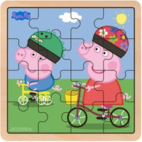 Barbo Toys Peppa Pig - Wooden Puzzle - Bikeride