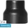 raik Ofenrohr Reduzierung 160mm - 130mm Stahlblech 16 cm x 16 cm x 14 cm Schwarz