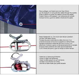 Quick Star Poolabdeckung Blau 520 cm