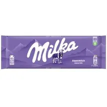 MILKA Tafelschokolade Alpenmilch, Großtafel, 250g