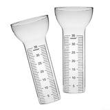 Regenmesser, Outdoor-Glas-Regenmesser, 35 mm, Niederschlagsmesser, Regenwassermesser, Regenmessung, Ersatzrohr für Hof, Garten, Rasen