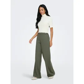 Only Stoffhose "ONLEVALY-LIKA LIFE HW WIDE PANT TLR", Damen, Gr. 34, Länge 32, smokey olive, Obermaterial: 55% Polyamid, 38% Viskose, 7% Elasthan, unifarben, Hosen Stoffhose