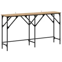 VidaXL Konsolentisch Eiche handwerklich 140 x 29 x 75