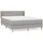vidaXL Boxspringbett 140 x 200 cm Hellgrau