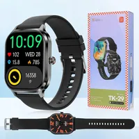 Smartwatch Herren Damen mit Telefonfunktion, 2.02" Zoll Touchscreen Smart Watch mit Bluetooth Anrufe, Uhr Damen Herren mit 120+ Sportmodi, Pulsuhr ... - Schwarz