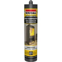SOUDAL Dichtmasse hitzebeständig 300 ml Schwarz