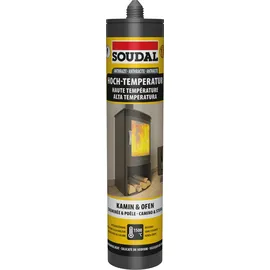 SOUDAL Dichtmasse hitzebeständig 300 ml Schwarz