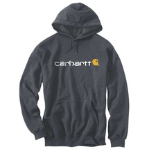 CARHARTT Logo Loose Fit Kapuzenpullover - Carbon Heather - S