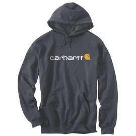 CARHARTT Logo Loose Fit Kapuzenpullover - Carbon Heather - S