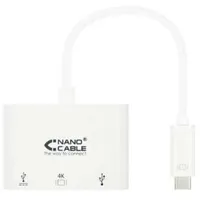 NANOCABLE 10.16.4302, Usb-c Zu Hdmi USB Usb-c Usb-c Konverter