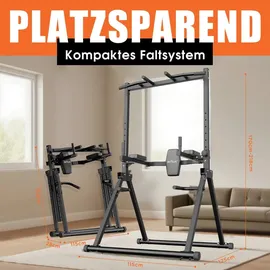 DH FitLife Kraftstation Faltbar Schwarz