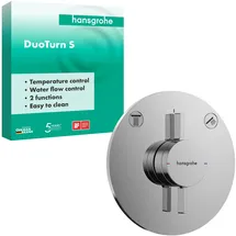 Hansgrohe DuoTurn S Duscharmatur Unterputz rund für 2 Verbraucher Chrom 75418000