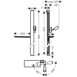 Hansgrohe Unica E Brausestange 27640000