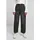 URBAN CLASSICS High Waist Wide Leg Cropped Denim Pants black washed -