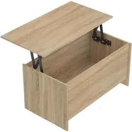 vidaXL Couchtisch Braun Eiche 102 x 55,5 x 52,5 cm