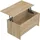 vidaXL Couchtisch Braun Eiche 102 x 55,5 x 52,5 cm