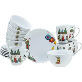 CreaTable Luna Frühstücksservice 18-tlg. multicolor