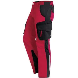 FHB Bundhose Fabian elastisch 125300 Gr. 56 rot/schwarz