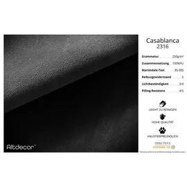 altdecor ARDENI KING 180 x 200 cm H3/H4 Schwarz