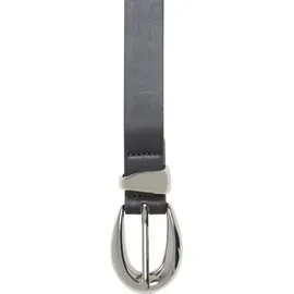 URBAN CLASSICS Chunky Buckle Loop Gürtel Polyurethan Schwarz/Silber L/XL