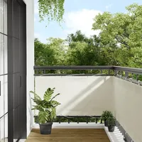 VidaXL Balkon-Sichtschutz Creme 75x800 cm 100 % Polyester-Oxford