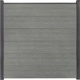 GROJA BasicLine Stecksystem Komplettset 180 x 180 cm Grey Ash Cut