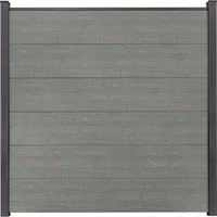 GROJA BasicLine Stecksystem Komplettset 180 x 180 cm Grey Ash Cut