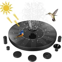Solar-gartenbrunnen Für Den Außenbereich, Pumpe Mit 7 Düsen, Vogeltränke Für Den Außenbereich, Vogeltränken, Teiche, Terrasse, Gartendekoration