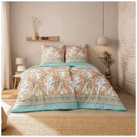 Estella Mako Interlock Jersey Bettwäsche Siena azur 135x200 cm