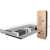 TULENA NOX Federkernmatratze Taschenfederkern Matratze 80 x 200 cm, H2 / H3, - Bezug waschbar -   Basic