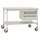 Manuflex Beistelltisch Complete Mobil Melamin Hellgrau 1.000 x 800 x 850 mm