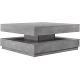 [en.casa] Couchtisch Florenz Grau Holzwerkstoff 76 x 38 x 76 cm