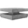 [en.casa] Couchtisch Florenz Grau Holzwerkstoff 76 x 38 x 76 cm
