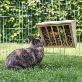 Kerbl Heuraufe mit Sitzbrett