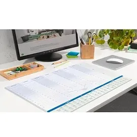 Sigel Schreibtischunterlage Time blau/grün Papier 59,5 x 41,0 cm, 30 Blatt