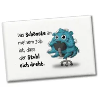 Speecheese Freches Monster in hellblau Souvenir Souvenir Magnet mit