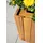 prestige home living outdoor Quadratischer Pflanzkübel 30 x 30 x 35 cm Braun