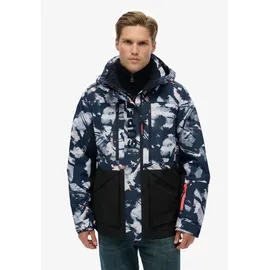 Superdry Ultimate Freestyle Skijacke Blau/Weiß XL
