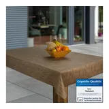 Laro Wachstuch-Tischdecke abwaschbar 100 x 140 cm Beige