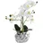 OTTO home Kunstpflanze Orchidee, inklusive Übertopf aus Keramik in schwarz oder silberfarben Orchidee, OTTO home, Höhe 38 cm, Kunstorchidee, BESTSELLER, 38 oder 55cm hoch silberfarben|weiß