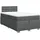 vidaXL Boxspringbett 120 x 200 cm Dunkelgrau