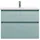 Burgbad Waschtischunterschrank 2 Auszüge 83 x 41,5 x 62,2 cm Eisblau Matt