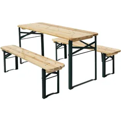 ML-Design Kinder Sitzgarnitur Klapp Kindersitzgruppe Picknickbank Outdoor Gartenbank
