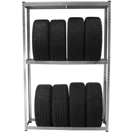 Trutzholm Reifenregal für 8 Räder 180x120x40 cm 795 kg Reifenständer Steckregal